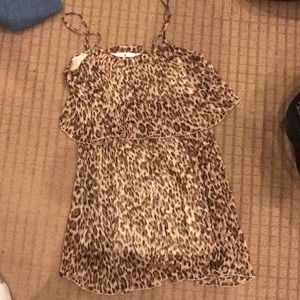 Leopard casual swing dress